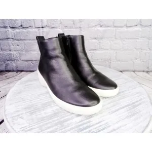 Ecco Soft 7 Wedge City Leather Ankle Boots Women 8-8.5 US 39 EU Great Condition