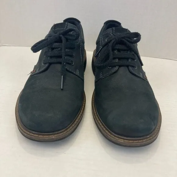 ECCO Turn GoreTex Leather Oxford Shoes Mens EU 42 US 8 / 8.5 Waterproof Black