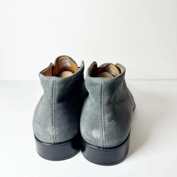 Ecco’s Men Citytray Suede Chukka Dress Grey Black Boots Size 12-12.5