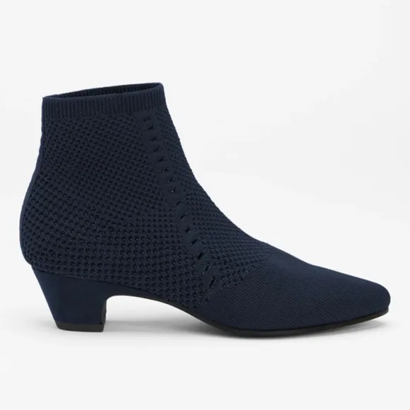 Eileen Fisher Purl Sock Bootie Boots Black Size 9
