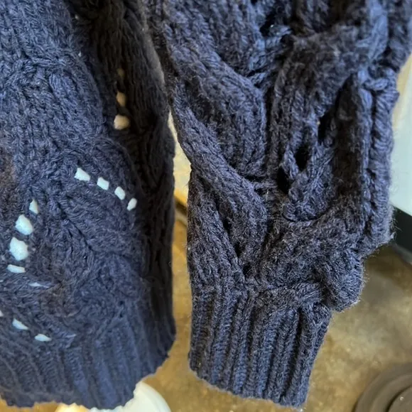 Etoile Isabel Marant Navy Cable Knit Sweater Size 2