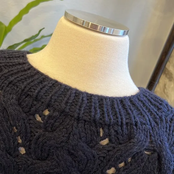 Etoile Isabel Marant Navy Cable Knit Sweater Size 2