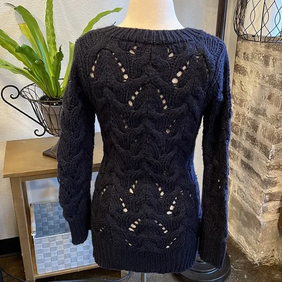 Etoile Isabel Marant Navy Cable Knit Sweater Size 2