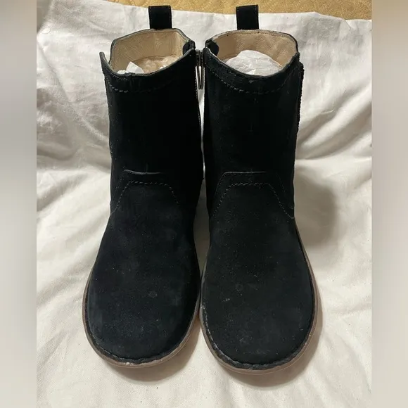 EUC UGG NEEVAH WOMEN BOOTS SUEDE BLACK US 8