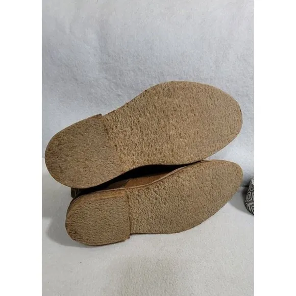 Flag LTD Brown Suede Lace up Round Toe Chukka Men Leather Boots Size 10M/ L20