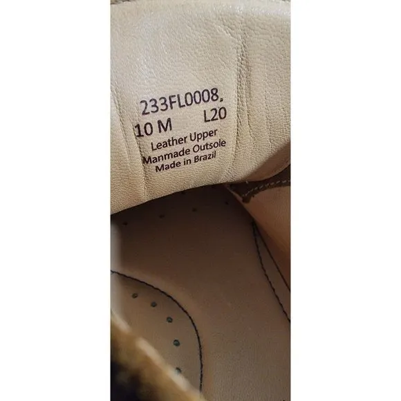 Flag LTD Brown Suede Lace up Round Toe Chukka Men Leather Boots Size 10M/ L20
