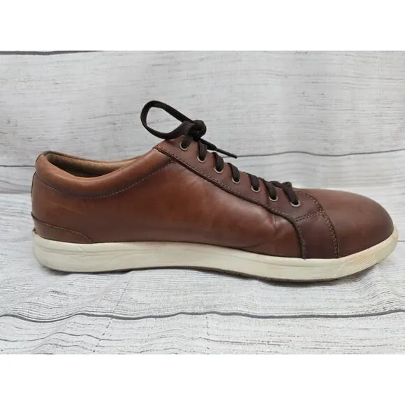 Florsheim Crossover Steel Toe Leather Work Shoes Sneaker in Cognac Mens 13 D