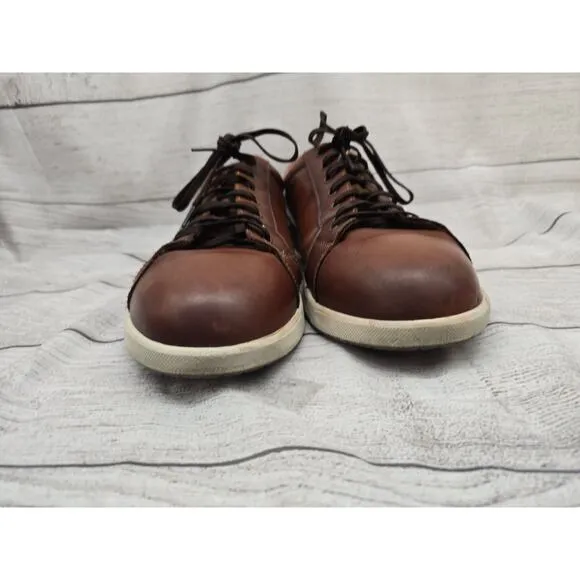 Florsheim Crossover Steel Toe Leather Work Shoes Sneaker in Cognac Mens 13 D