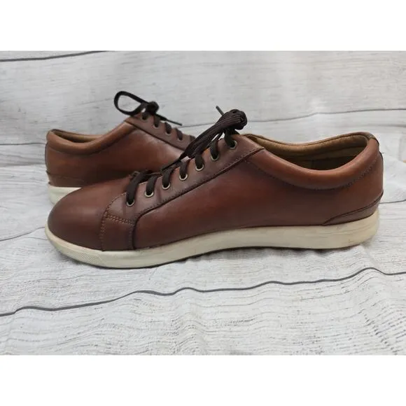Florsheim Crossover Steel Toe Leather Work Shoes Sneaker in Cognac Mens 13 D