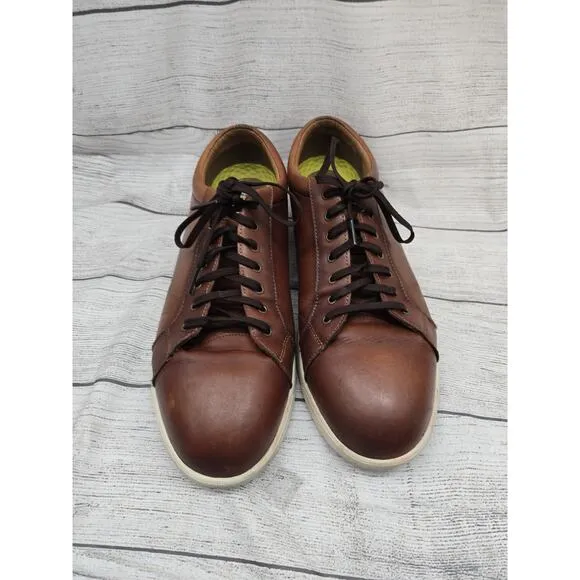 Florsheim Crossover Steel Toe Leather Work Shoes Sneaker in Cognac Mens 13 D