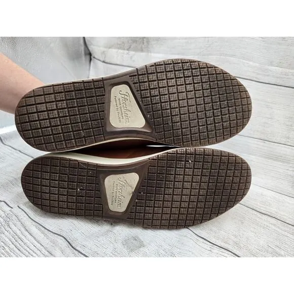 Florsheim Crossover Steel Toe Leather Work Shoes Sneaker in Cognac Mens 13 D