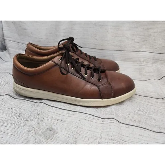Florsheim Crossover Steel Toe Leather Work Shoes Sneaker in Cognac Mens 13 D