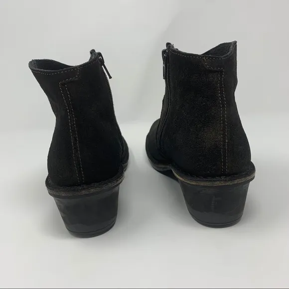 FLY London Dari Suede Leather Ankle Boots Shoes Women Fall Winter 9 to 9 1/2
