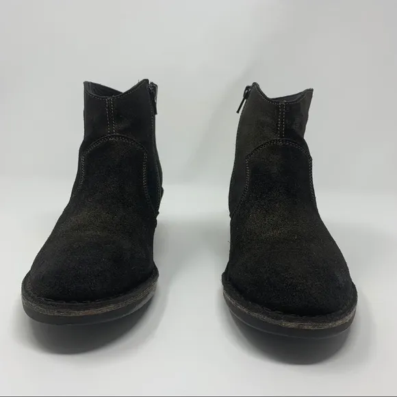 FLY London Dari Suede Leather Ankle Boots Shoes Women Fall Winter 9 to 9 1/2