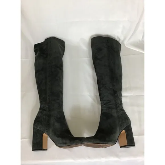 Franco Sarto Tall boots Women Sz. 10M Dark Gray EUC Trendy Over the knee Boots