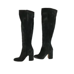 Franco Sarto Tall boots Women Sz. 10M Dark Gray EUC Trendy Over the knee Boots