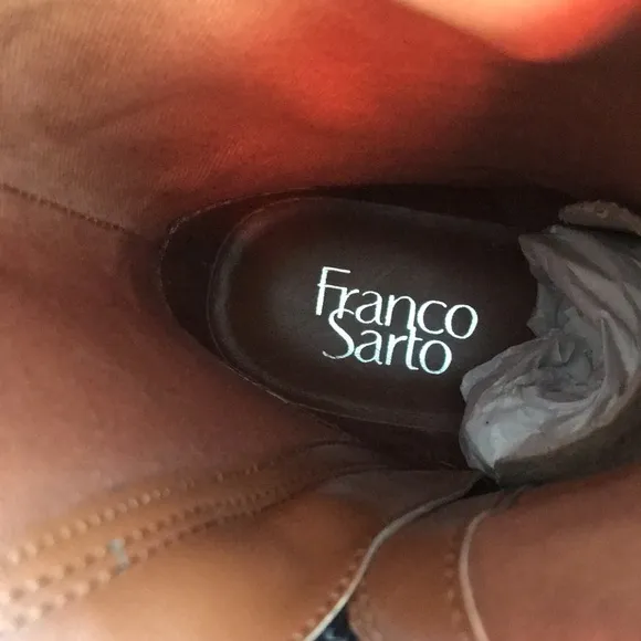 Franco Sarto women full side zipper boots.