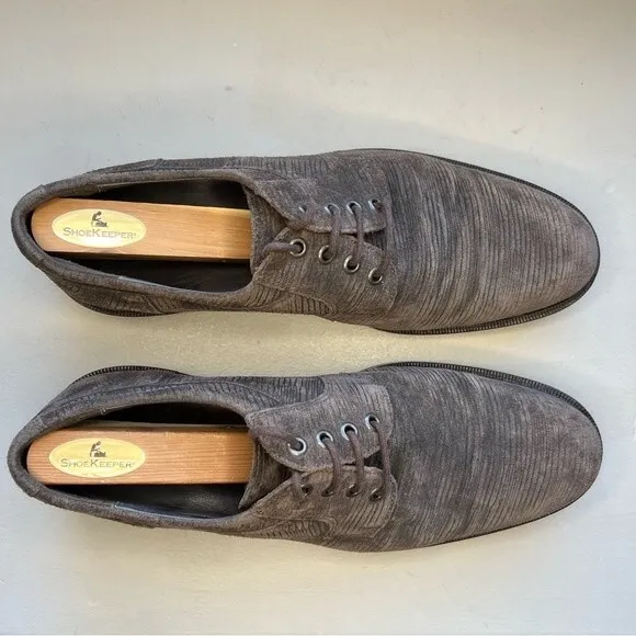 Frederic by Lloyd Germany Brown Corduroy Look Lace Up Shoe Men UK 8.5 US 9 - 9.5