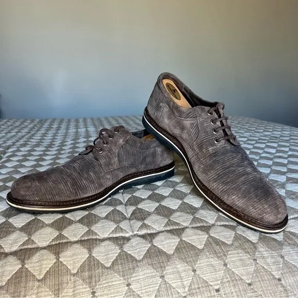 Frederic by Lloyd Germany Brown Corduroy Look Lace Up Shoe Men UK 8.5 US 9 - 9.5