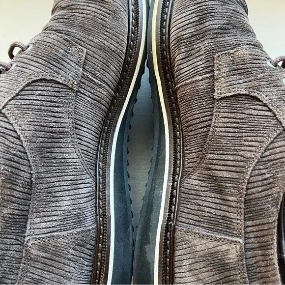 Frederic by Lloyd Germany Brown Corduroy Look Lace Up Shoe Men UK 8.5 US 9 - 9.5