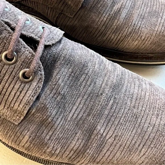 Frederic by Lloyd Germany Brown Corduroy Look Lace Up Shoe Men UK 8.5 US 9 - 9.5