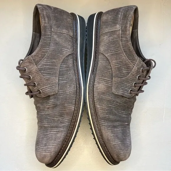 Frederic by Lloyd Germany Brown Corduroy Look Lace Up Shoe Men UK 8.5 US 9 - 9.5