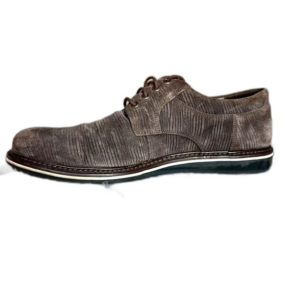 Frederic by Lloyd Germany Brown Corduroy Look Lace Up Shoe Men UK 8.5 US 9 - 9.5