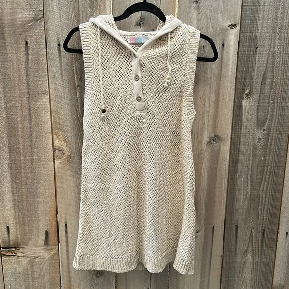 Free People Ainsley Sweater Mini in Wet Plaster Neutral size Small