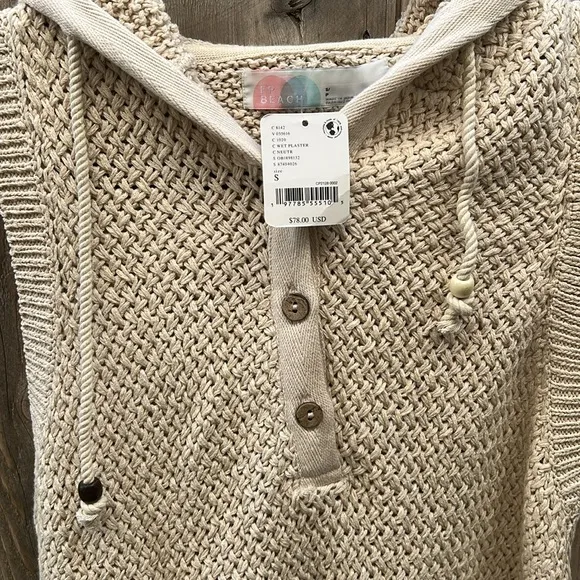 Free People Ainsley Sweater Mini in Wet Plaster Neutral size Small