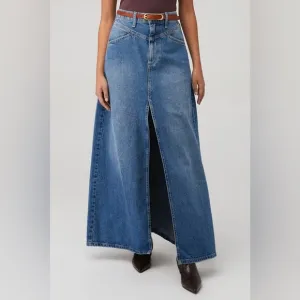 Free People Come As You Are Denim Skirt