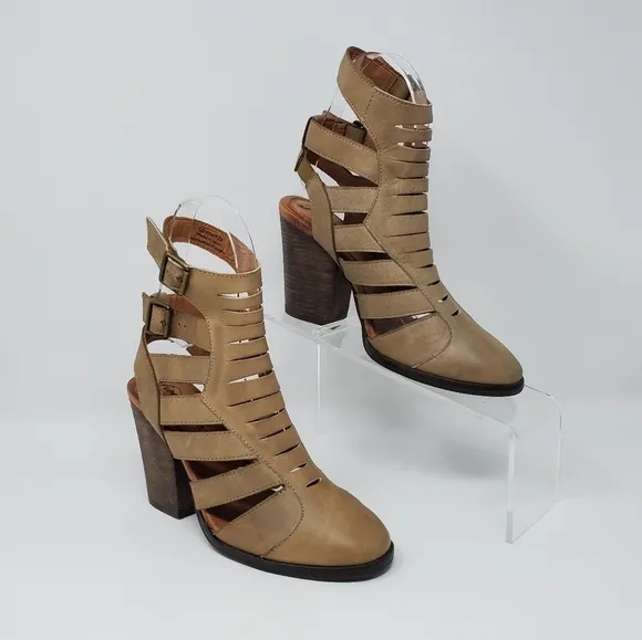 Free People Women Hayes Heel Boots Faded Khaki Women's Multi size New