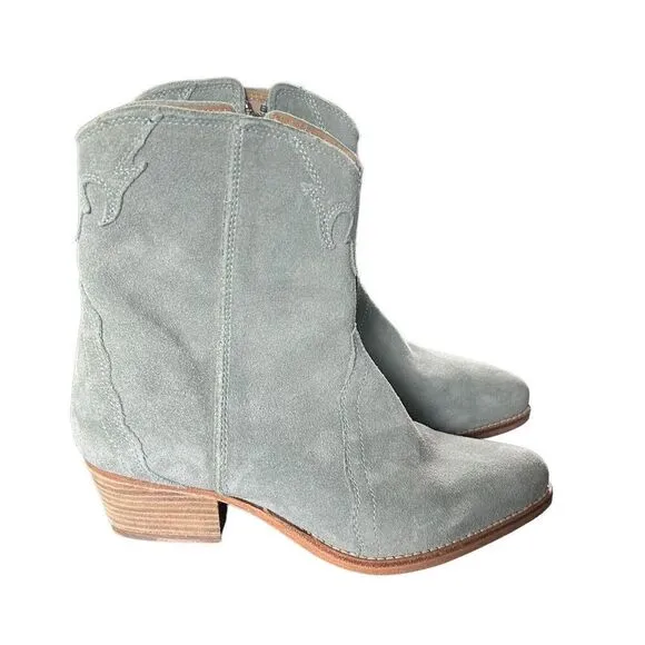 Free People Womens Boots Pale Blue Western New Frontier EU 36.5 US 6.5