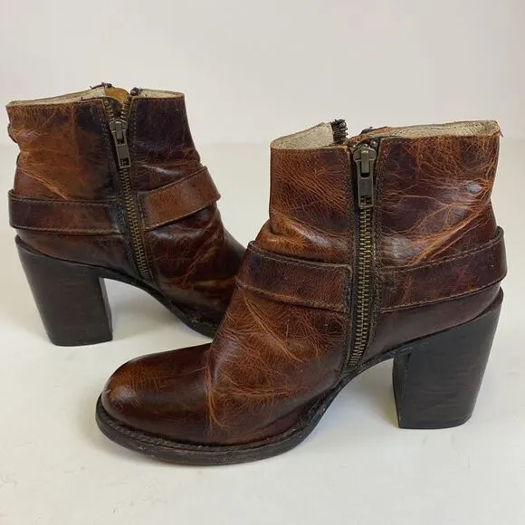 Freebird FB Bolo Women Distressed Buckle Boots 7 B80