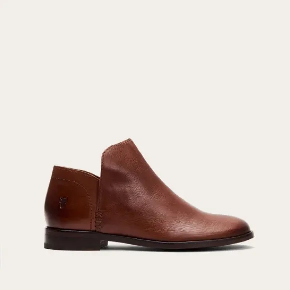 Frye Elyssa Cognac Leather Shootie/Ankle Booties
