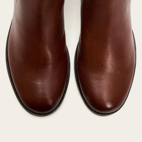 Frye Elyssa Cognac Leather Shootie/Ankle Booties