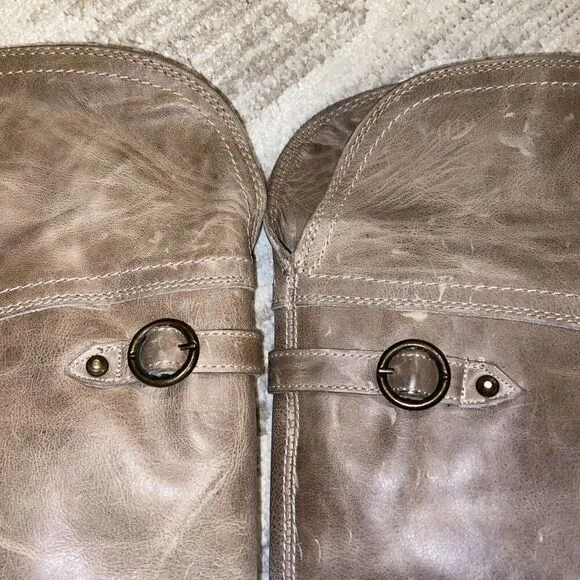 Frye Jane Tall Cuff Boots Women 8 B Country Leather Riding 77594 Western Indie