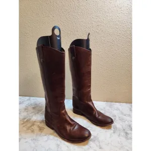 Frye Melissa Women's Brown Leather Pull On Riding Tall Boots Size 7