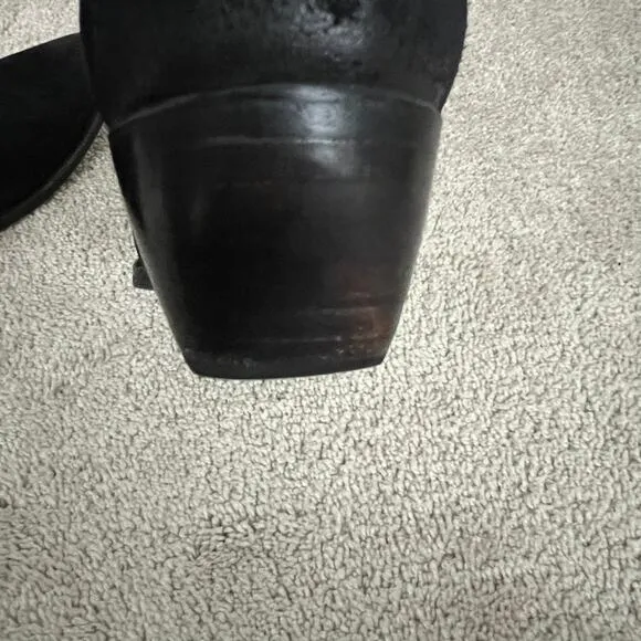 Frye Sacha Suede Black Shorts Boots Western Women Size 8.5