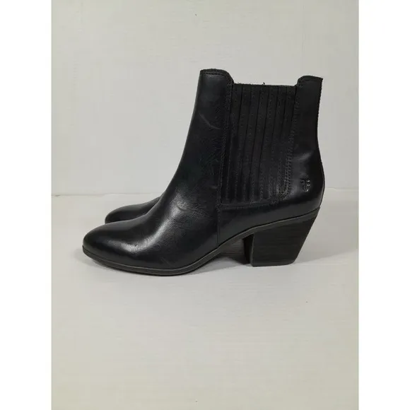 Frye Sandra Chelsea Boots for Women, Black Leather ( Women Sz 9.5