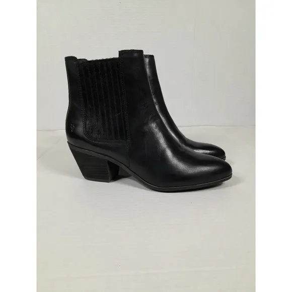 Frye Sandra Chelsea Boots for Women, Black Leather ( Women Sz 9.5