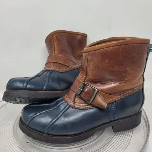 FRYE Veronica Brown Duck Engineer Shearling Lined Womens Packer Boots Sz 7 B EXC