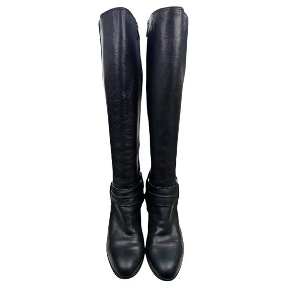 Frye Women’s Essa Black Leather Harness Riding Boot Size US 9.5