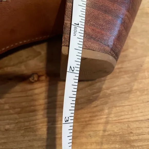 Frye Women’s VTG 70’s Campus Tall Shaft Riding Boots cognac brown leather 8