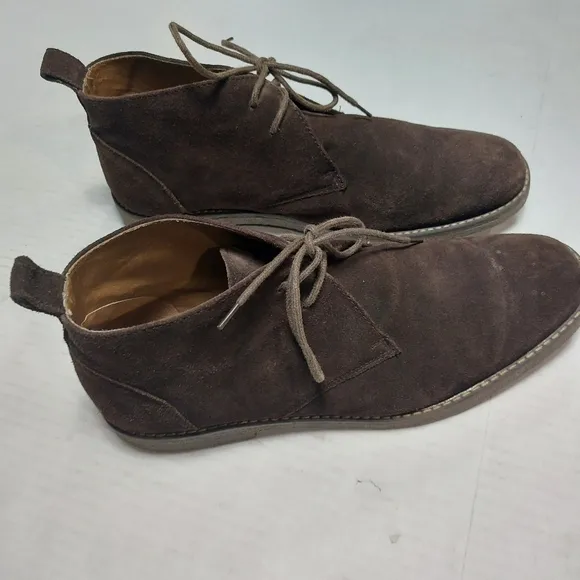 G H Bass &amp; Company Men Pearce Dark Brown Leather Chukka Boots Size 12D