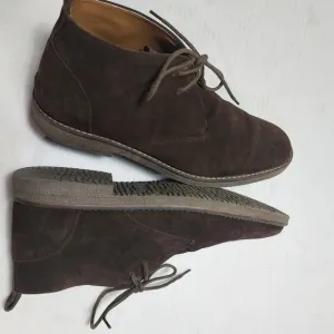 G H Bass &amp; Company Men Pearce Dark Brown Leather Chukka Boots Size 12D