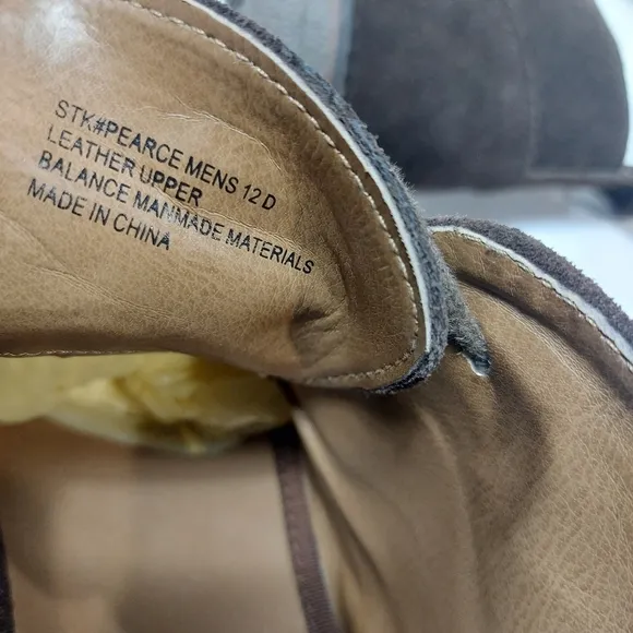 G H Bass &amp; Company Men Pearce Dark Brown Leather Chukka Boots Size 12D