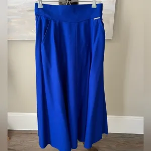 Geiger vintage classic royal blue wool circle skirt