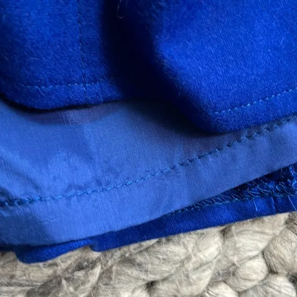 Geiger vintage classic royal blue wool circle skirt