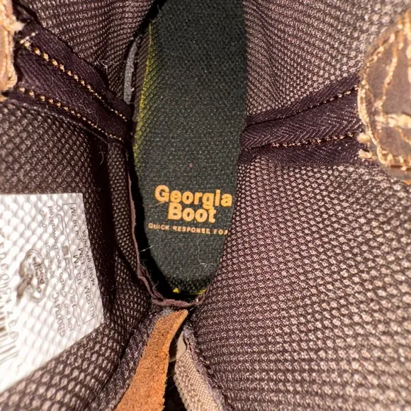 Georgia Boot Kids Brown and Red Boots