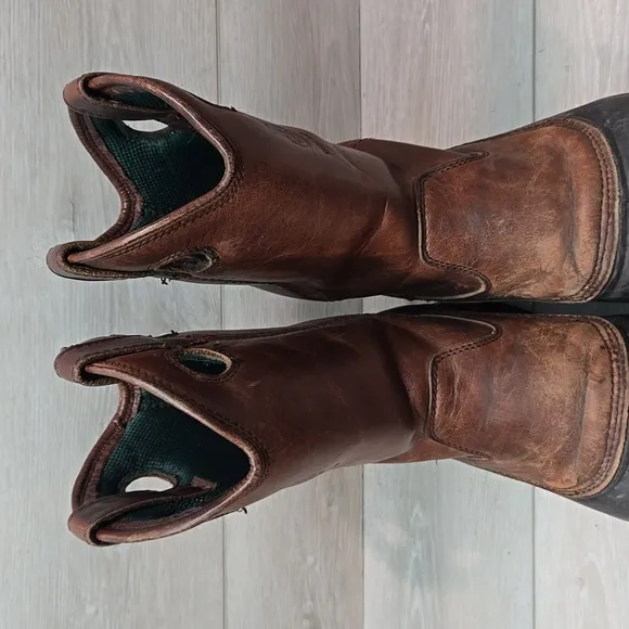 Georgia Boot Men Steel Toe G5655 12&quot; ST Pull On Mud Dog Leather Boots 10.5W